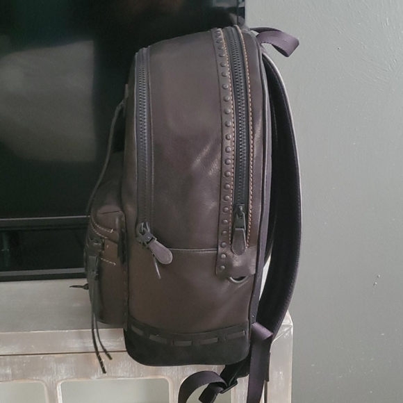 COACH Academy Backpack with Whipstitch - Picture 2 of 5